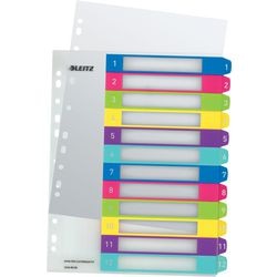 Numerieke tabbladen leitz wow pc-printable 1244 kleurenassortiment pp
