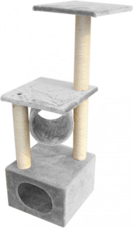 Ebi krabpaal classic tree rodo - grijs - 38 x 38 x 110cm
