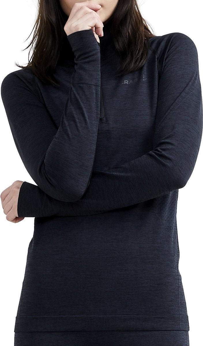 Craft core dry active comfort hz w dames thermoshirt - zwart