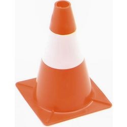 Perel afzetkegel, voor het afbakenen van zones, rood wit, recreatief gebruik, 30 cm
