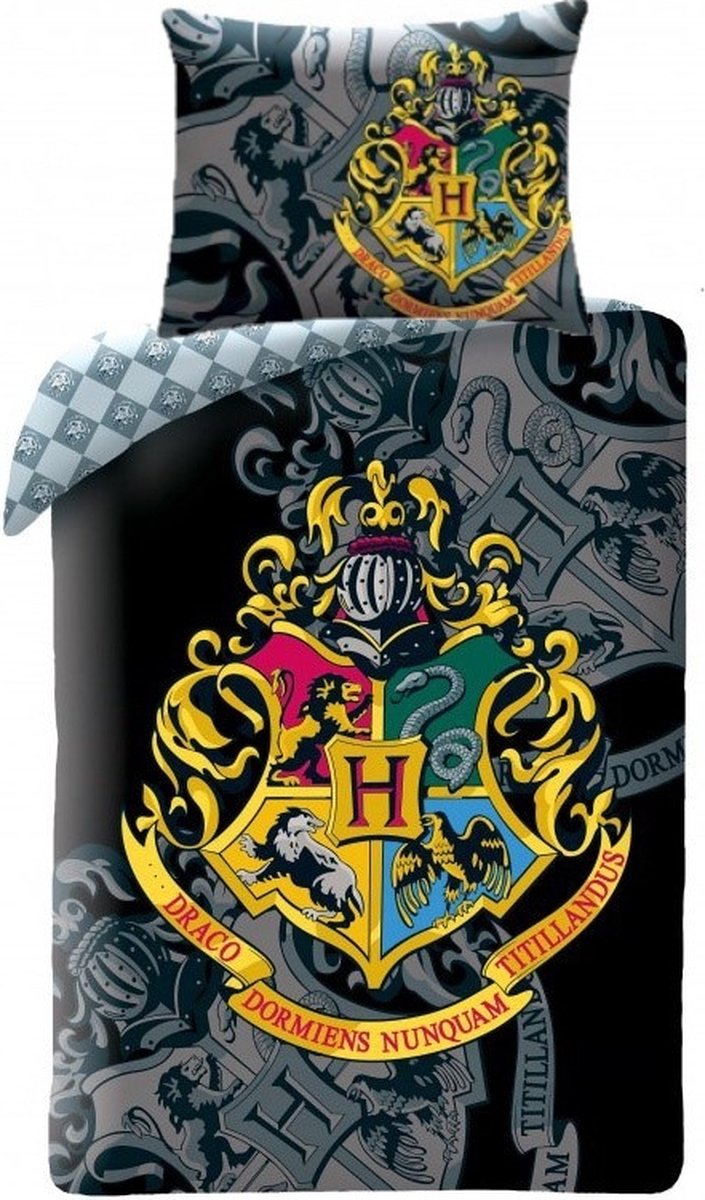 Harry potter dekbedovertrek, magic - eenpersoons - 140 x 200 cm - katoen