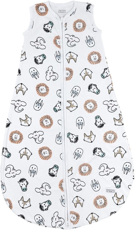 Meyco baby animal baby zomerslaapzak rond - multicolour - 98cm - 0.5 tog