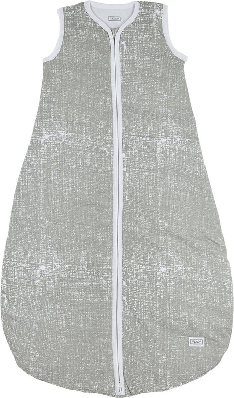 Meyco baby fine lines baby zomerslaapzak rond - grey - 98cm - 0.5 tog