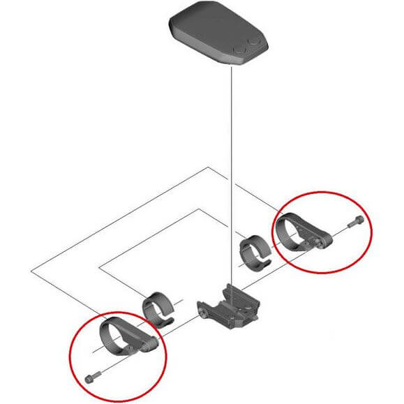 Shimano display houder steun l+r steps sc-e6010