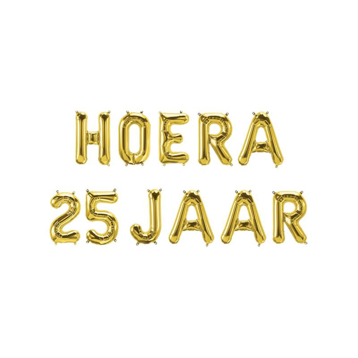 Paperdreams folie ballon slinger - hoera 25 jaar