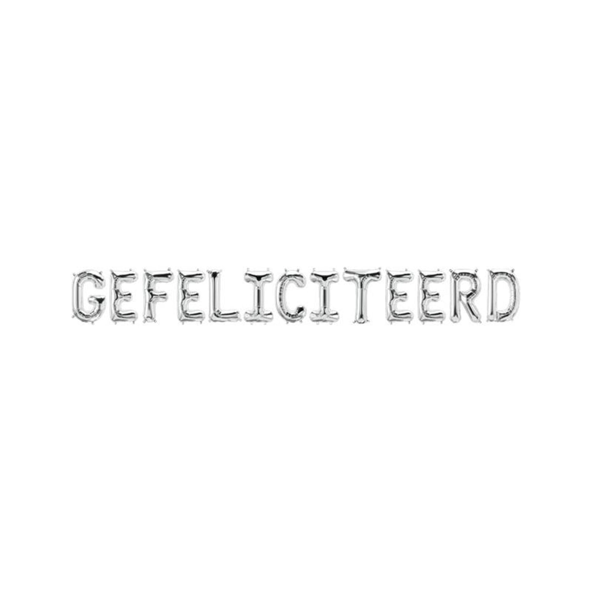 Paperdreams folie ballon slinger - gefeliciteerd
