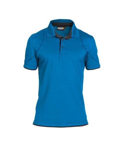 Dassy polo orbital azuurblauw grijs 3xl