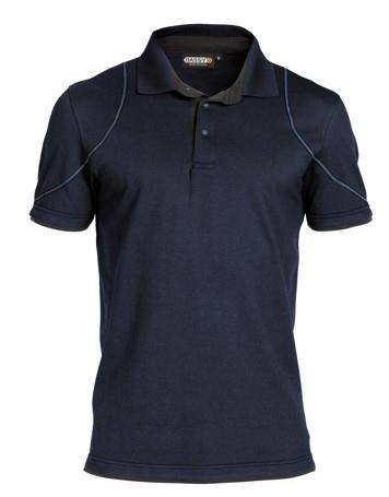 Dassy polo orbital nachtblauw grijs xl