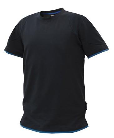 Dassy t-shirt kinetic zwart azuurblauw l