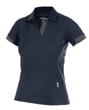 Dassy polo traxion women marine grijs s