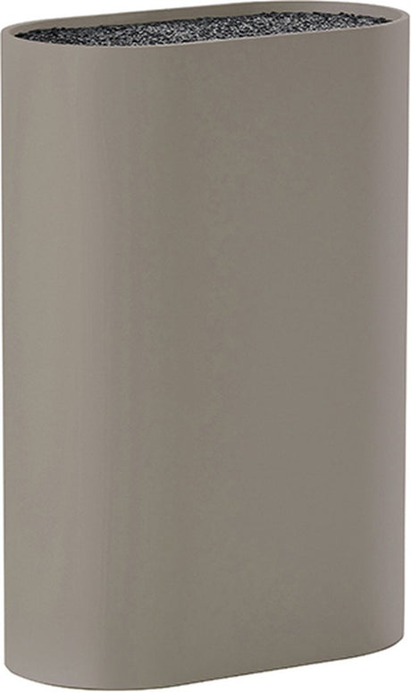 Zone denmark singles messenblok - mes houder - universeel - 17 x 9 x 24 cm - taupe - kunststof - koken - keuken - keukenmesassecoires - ovaal