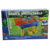 Otto simon zand en water tafel 48x32x29 cm rood geel oranje
