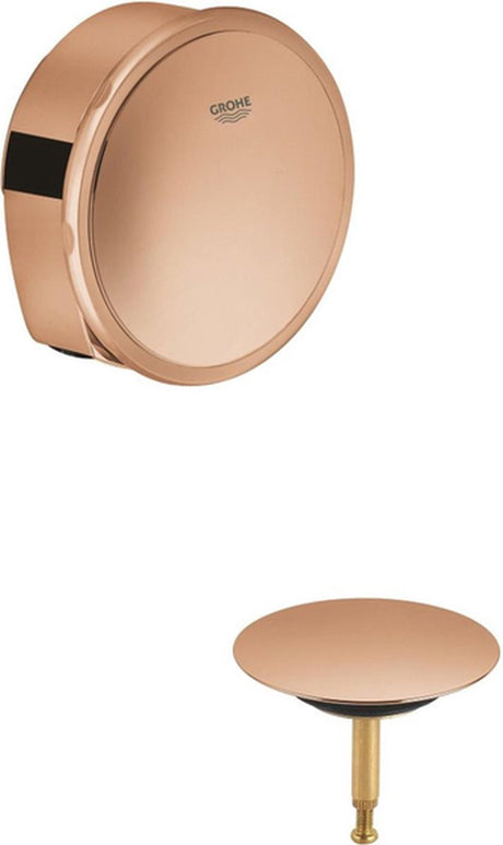 Grohe talentofill afbouwdeel voor badafvoer - overloop- en vulcombinatie t.b.v. 28991 en 28990 warm sunset (brons) 19952da0