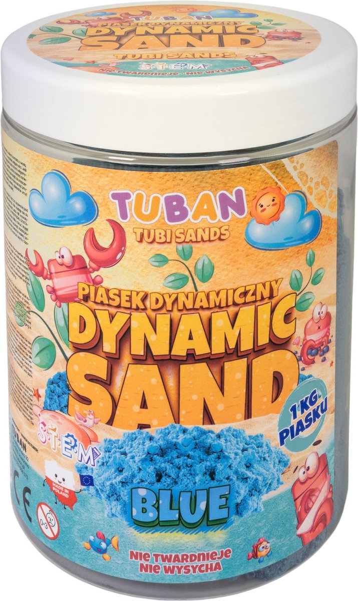 Tuban - dynamic sand – speelzand - blauw 1 kg