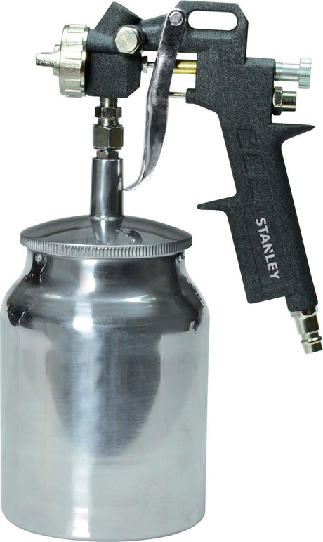 Stanley verfpistool 151093xstn - verfspuit voor compressor - verfreservoir 1l - 150l min - 4 bar - zwart