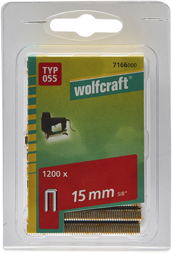 Wolfcraft smalle rugnieten | type 055 | 15mm | 1200 stuks - 7166000