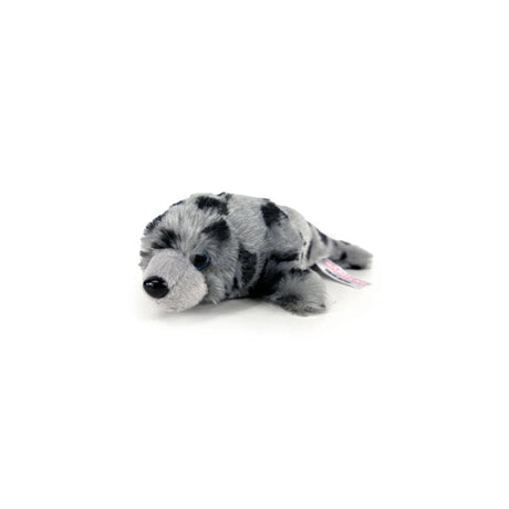 Pluche zeehond grijs gestipt 22cm