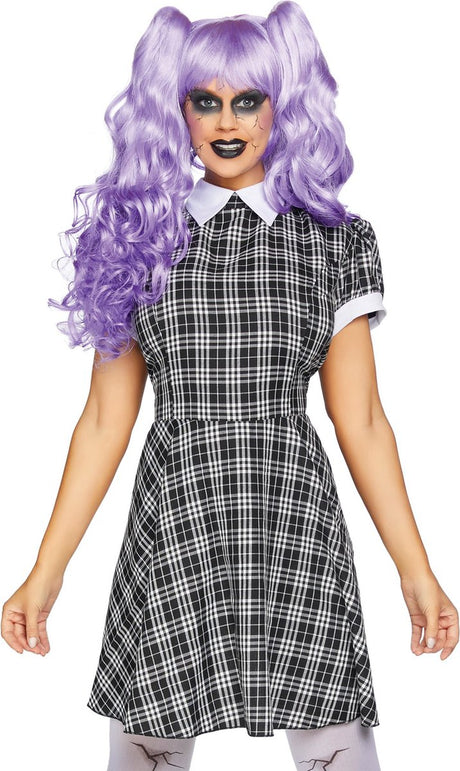Leg avenue plaid babydoll dress