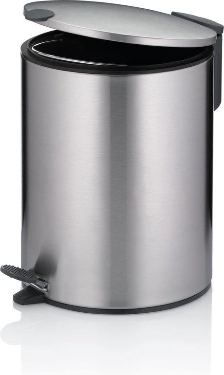 Kela pedaal afvalemmer, 5 l, zilver - | mats