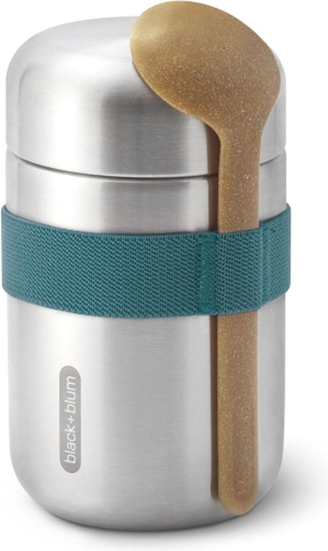 Black blum black+blum rvs thermos voedselcontainer - 400ml - blauw
