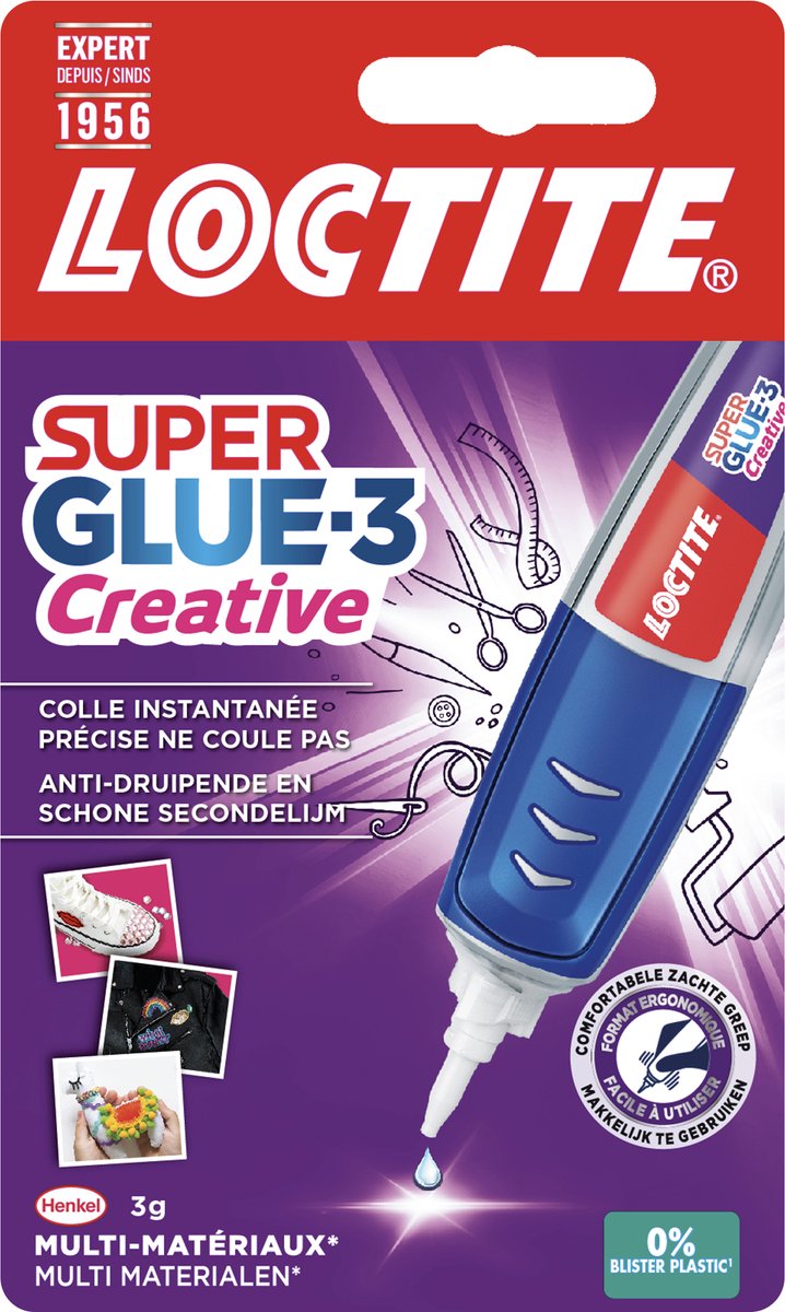 Loctite creative pen 3g secondelijm | superlijm - hoge detail alleslijm | multilijm seconde lijm - super glue
