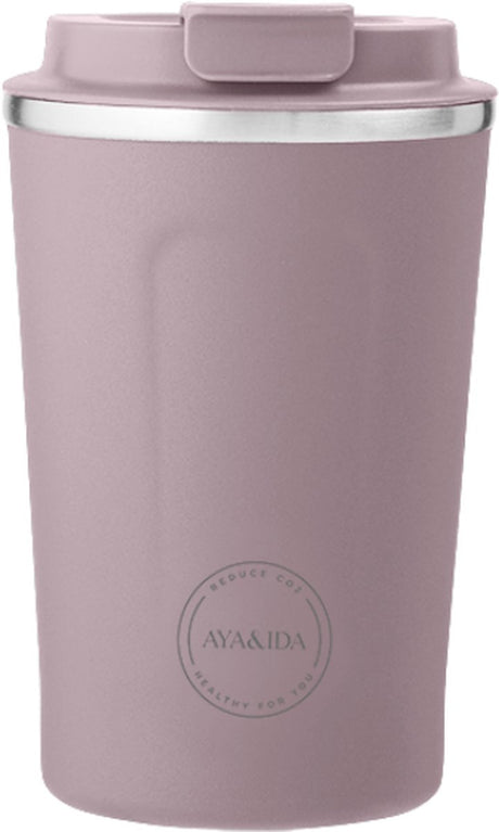 Aya ida aya ida - cup2go - thermosbeker- koffiebeker - coffee to go - reisbeker - meenemen - 380ml - lavender