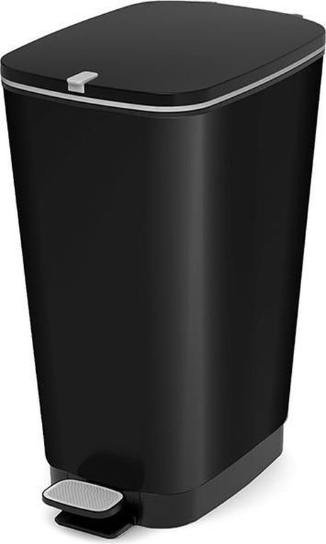Kis chic bin pedaalemmer - 50l - zwart - maat l - 29 x 60,5 x 44,5 cm