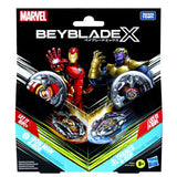 Beyblade x marvel thanos iron man