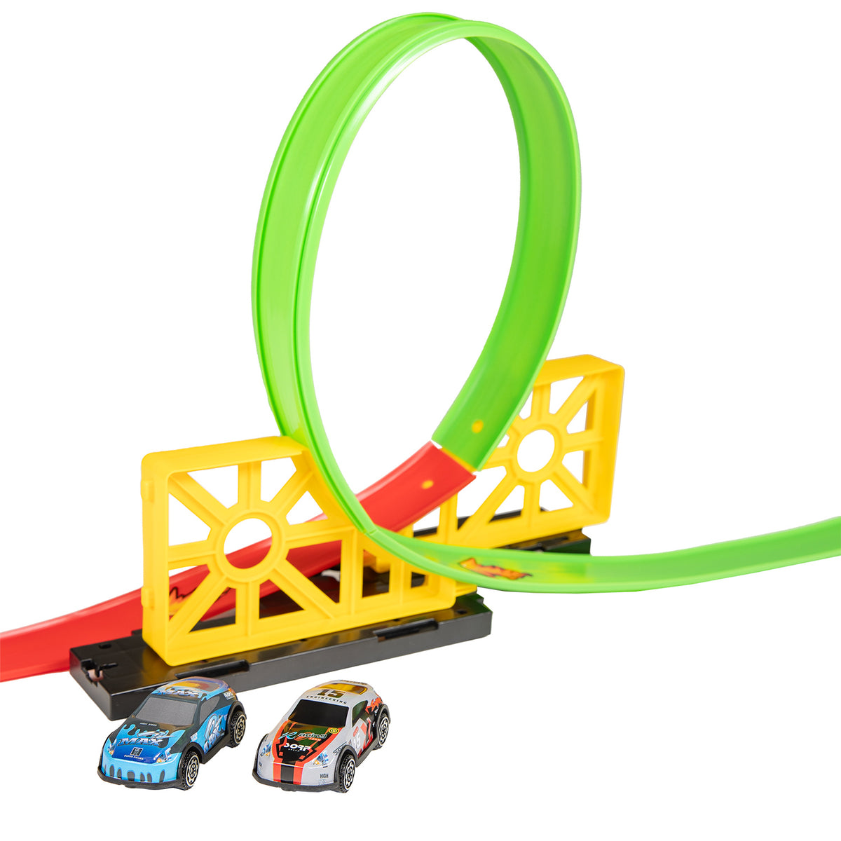 Lanceerset dino met looping schans