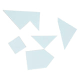 Foam tangrampuzzels, 4st.