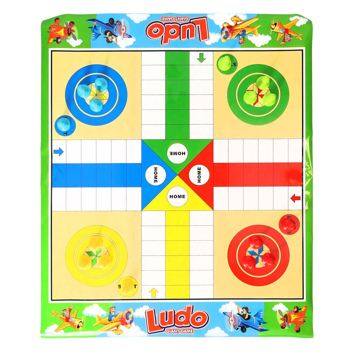 Snakes Ludo Bordspel Dubbelzijdig