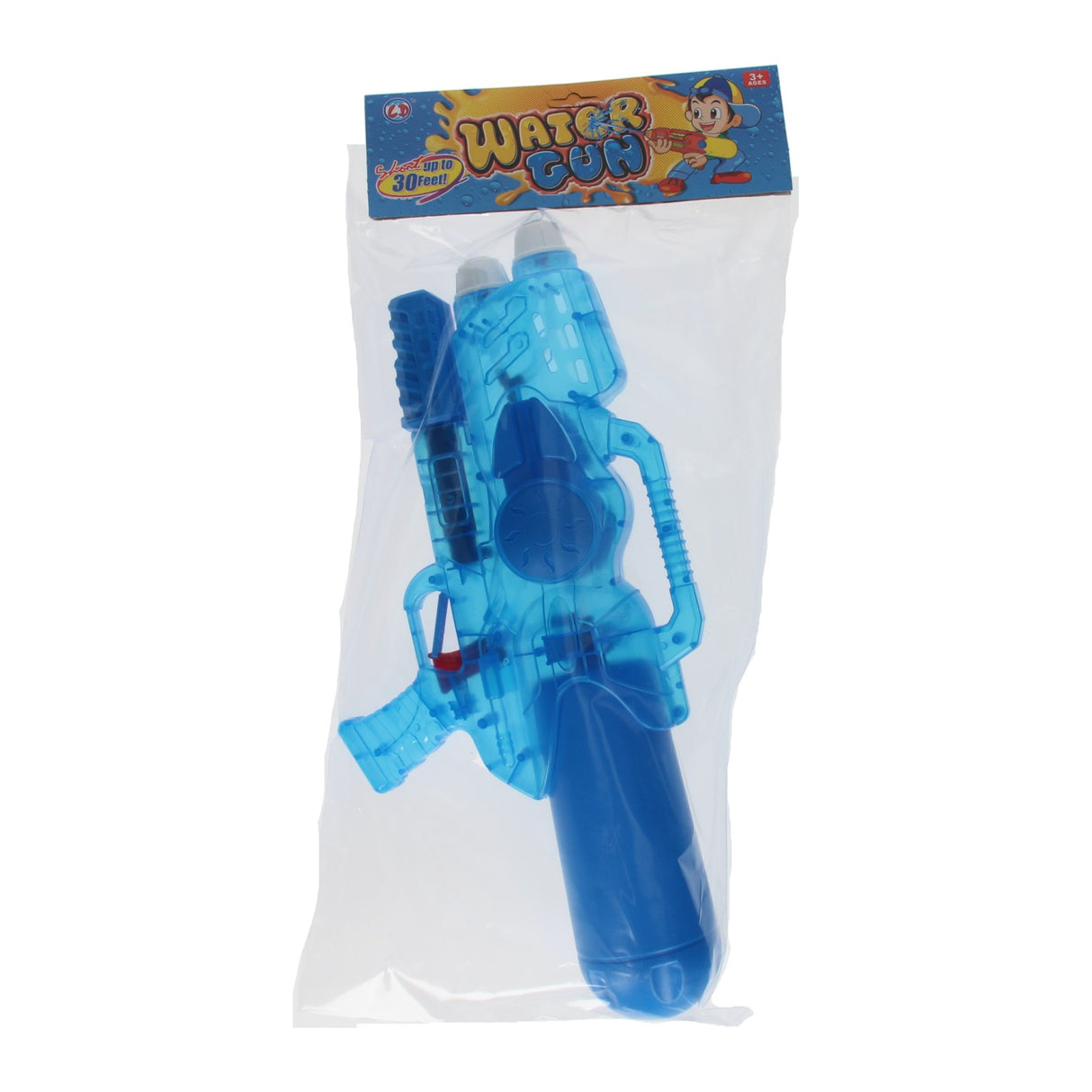 Waterpistool transparant roze, 47cm