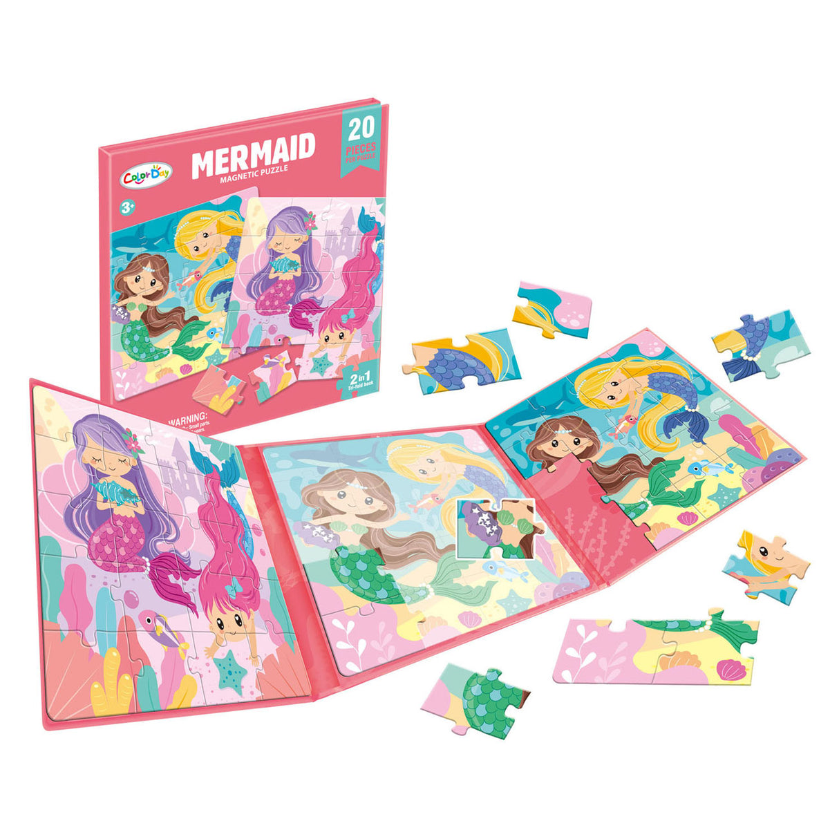 Magnetisch puzzelboek zeemeermin