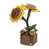 Lobbes houten 3d bouwpakket zonnebloemen - 121dlg.