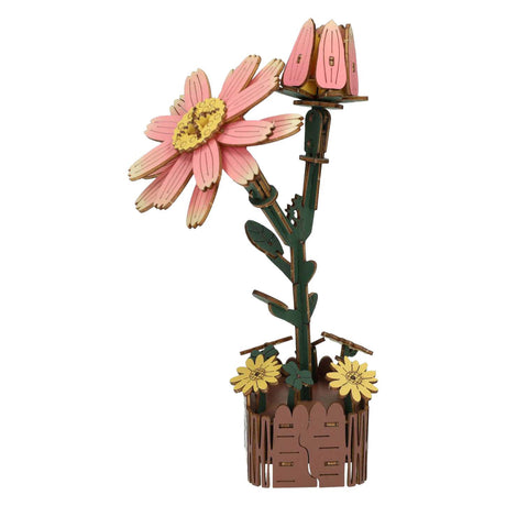 Lobbes houten 3d bouwpakket daisy flower - 99dlg.