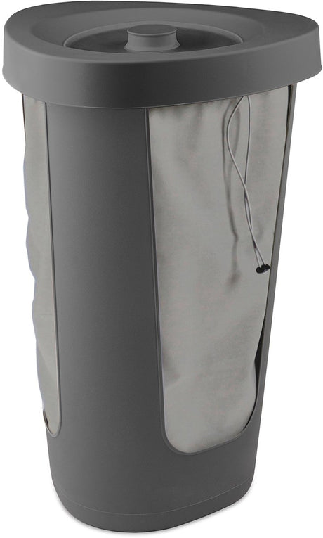 Rotho fabu statiegeld flessenbak -50 liter - incl 2 wasbare binnenzakken - handig te vervoeren - antraciet