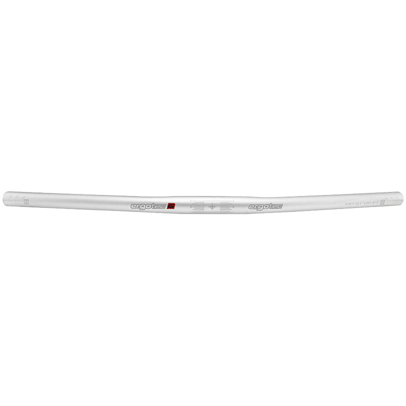 Ergotec stuur flat bar 25,4x600 mm - zilver