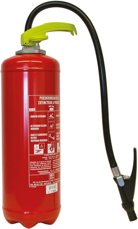 Belmic brandblusser 6kg a b c benor (gebouwen)