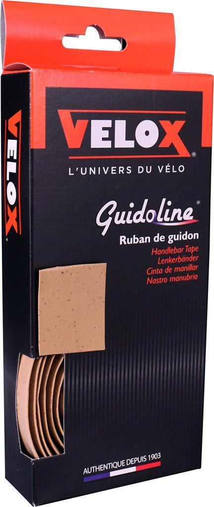 Velox Stuurlint Kurk Vintage Bruin - 1,75m x 30mm - Elastisch en Dempend