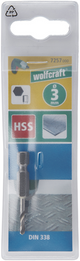 Wolfcraft spiraalboor | hss geslepen | 6-kant | ø3,0 x 47mm | 1 stuk - 7257000