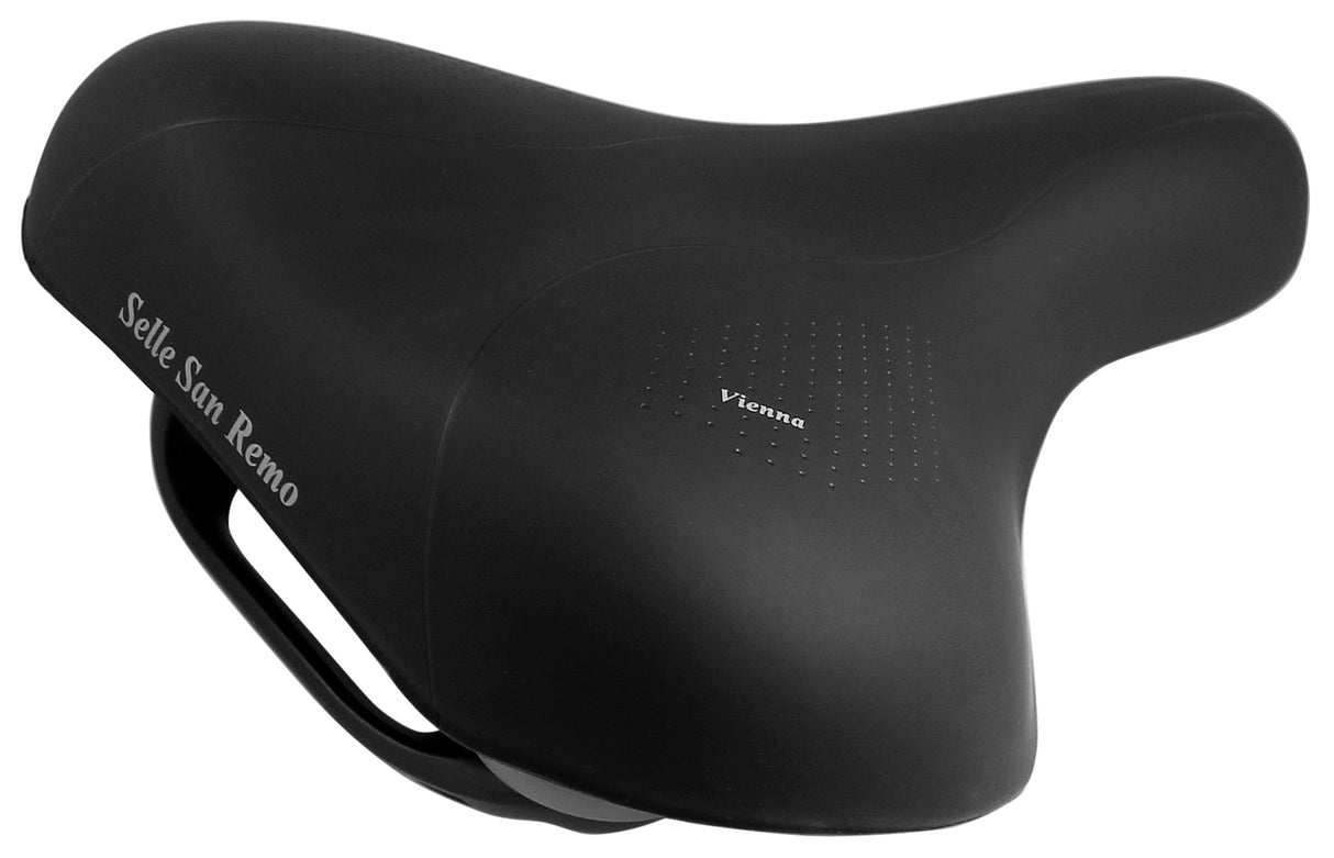 Selle san remo fietszadel vienna met handgreep - zwart (werkplaatsverpakking)