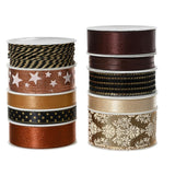 Decoris lint polyester 10 assorti zwart goud