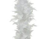 Decoris boa veer wit ø15x150cm