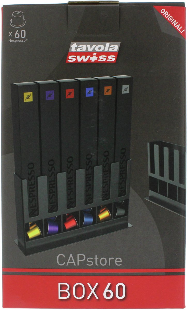 Tavola swiss capstore box capsule houder nespresso a60