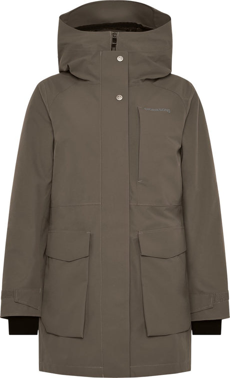 Didriksons harriet wns parka dames outdoorjas - mocha brown