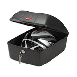 Topkoffer Polisport Luxe met quick release bagagedragerbevestiging - zwart