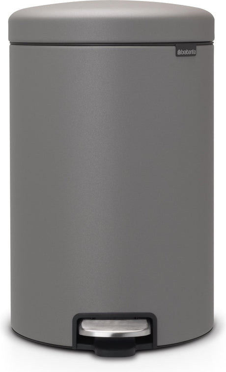 Brabantia newicon prullenbak - 20 liter - mineral concrete grey