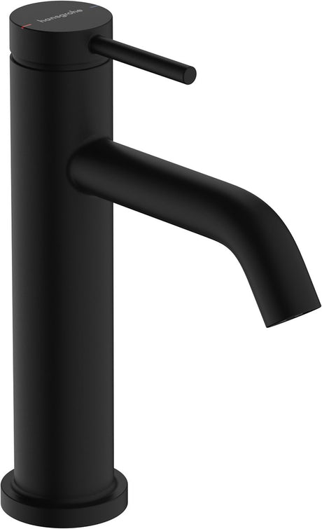 Hansgrohe tecturis s - wastafelkraan - ééngreeps bediening - met trekwaste - 110mm maat - mat zwart