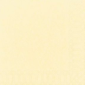 Duni servetten cream 3-laags 33x33