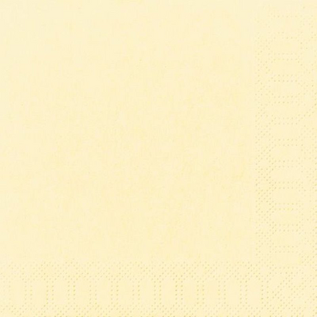 Duni servetten cream 3-laags 33x33